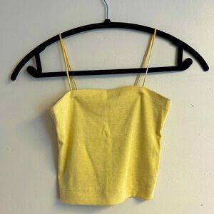 Aerie Cami Crop Top in yellow. Size XS/S